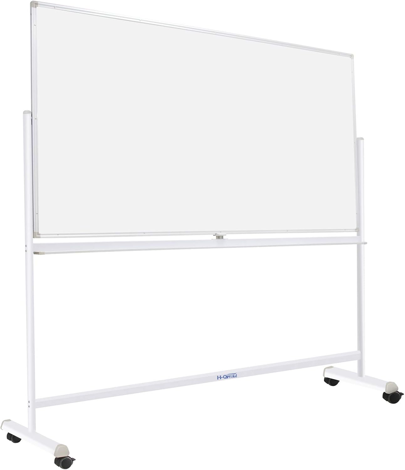 72"x40" Mobile Whiteboard Magnetic Dry Erase Board with Stand Double-Sided Rolling Whiteboard