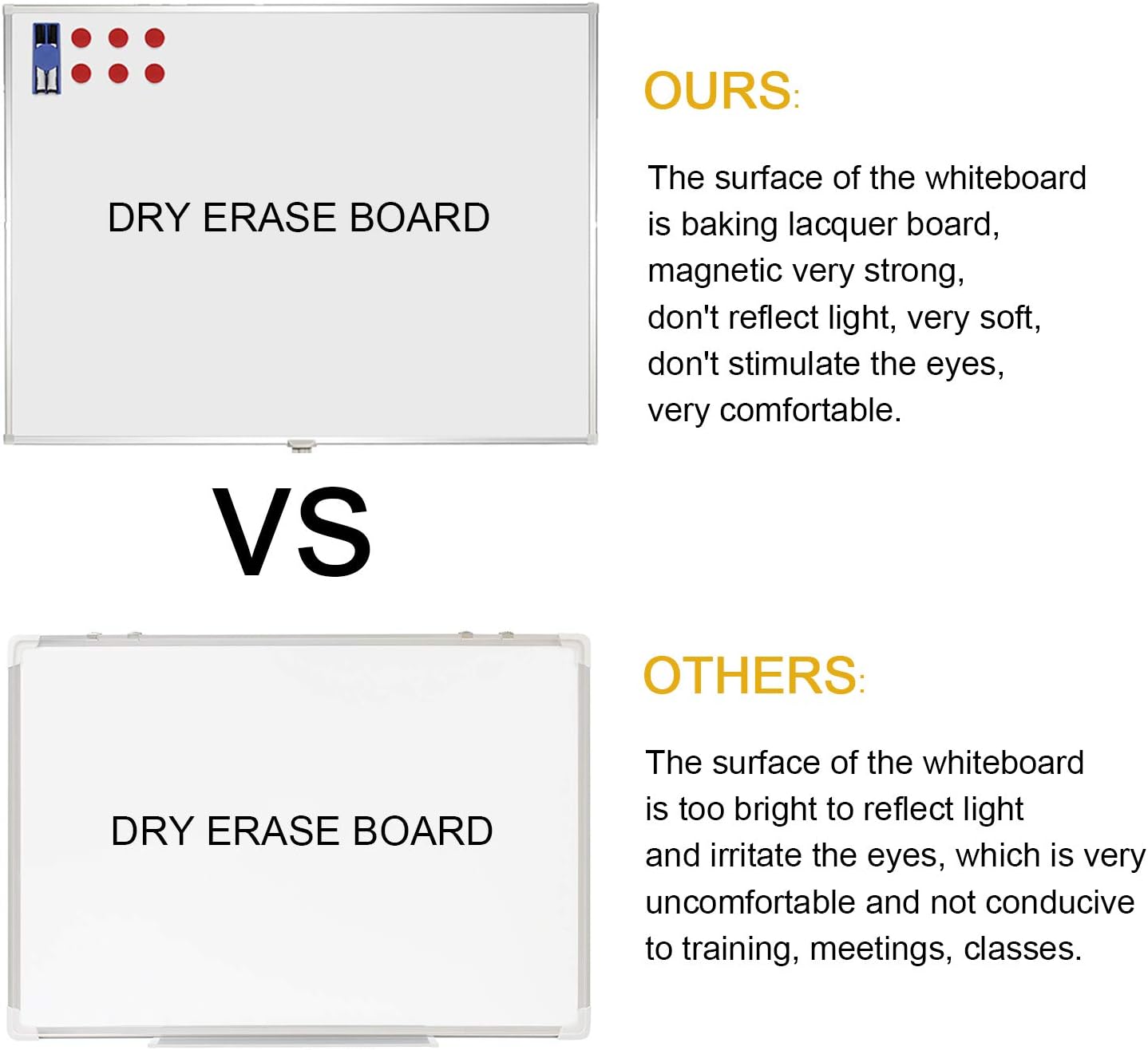 48"x36" Rolling Whiteboard with Stand Double-Sided Mobile Magnetic Dry Erase Board on Wheels