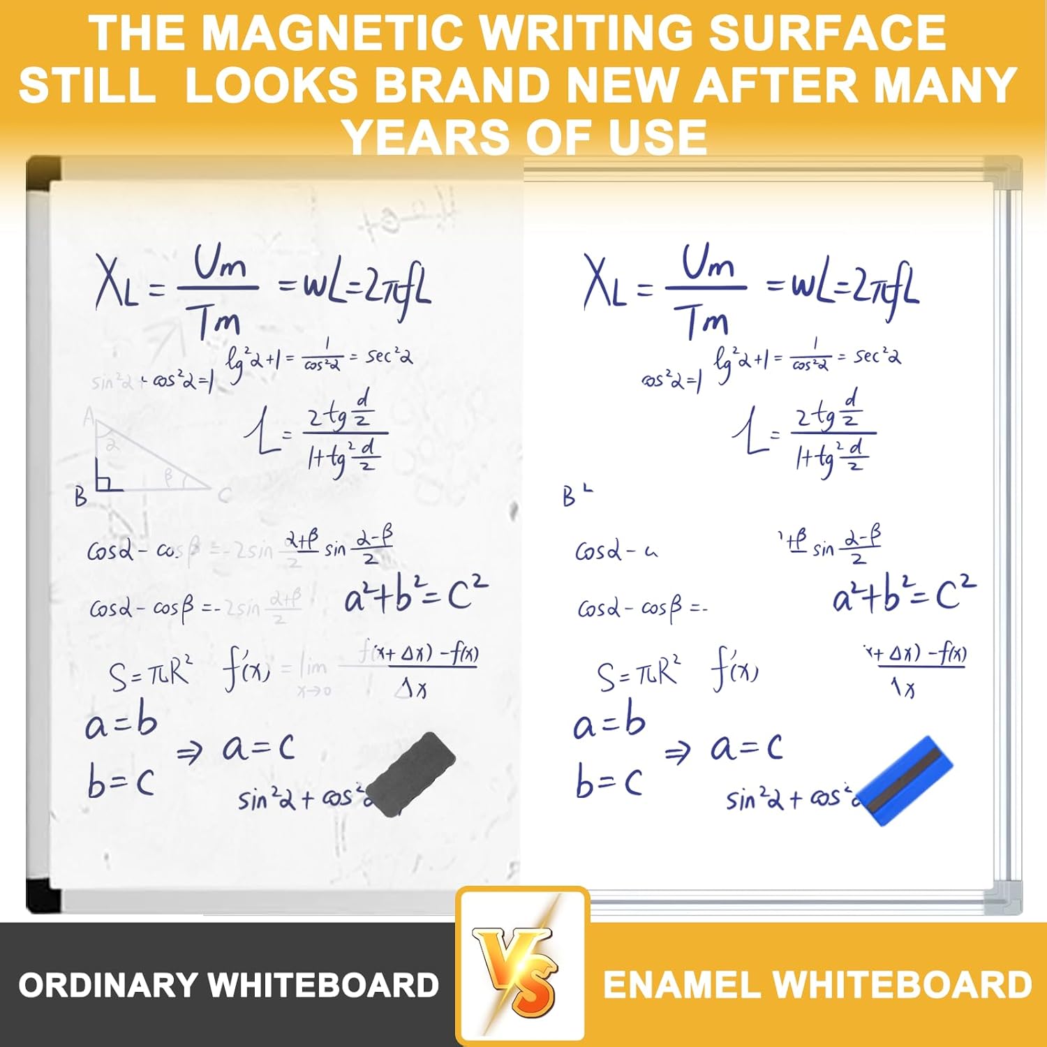 96"x48"WhiteBoard Magnetic Dry Erase White Board for Wall