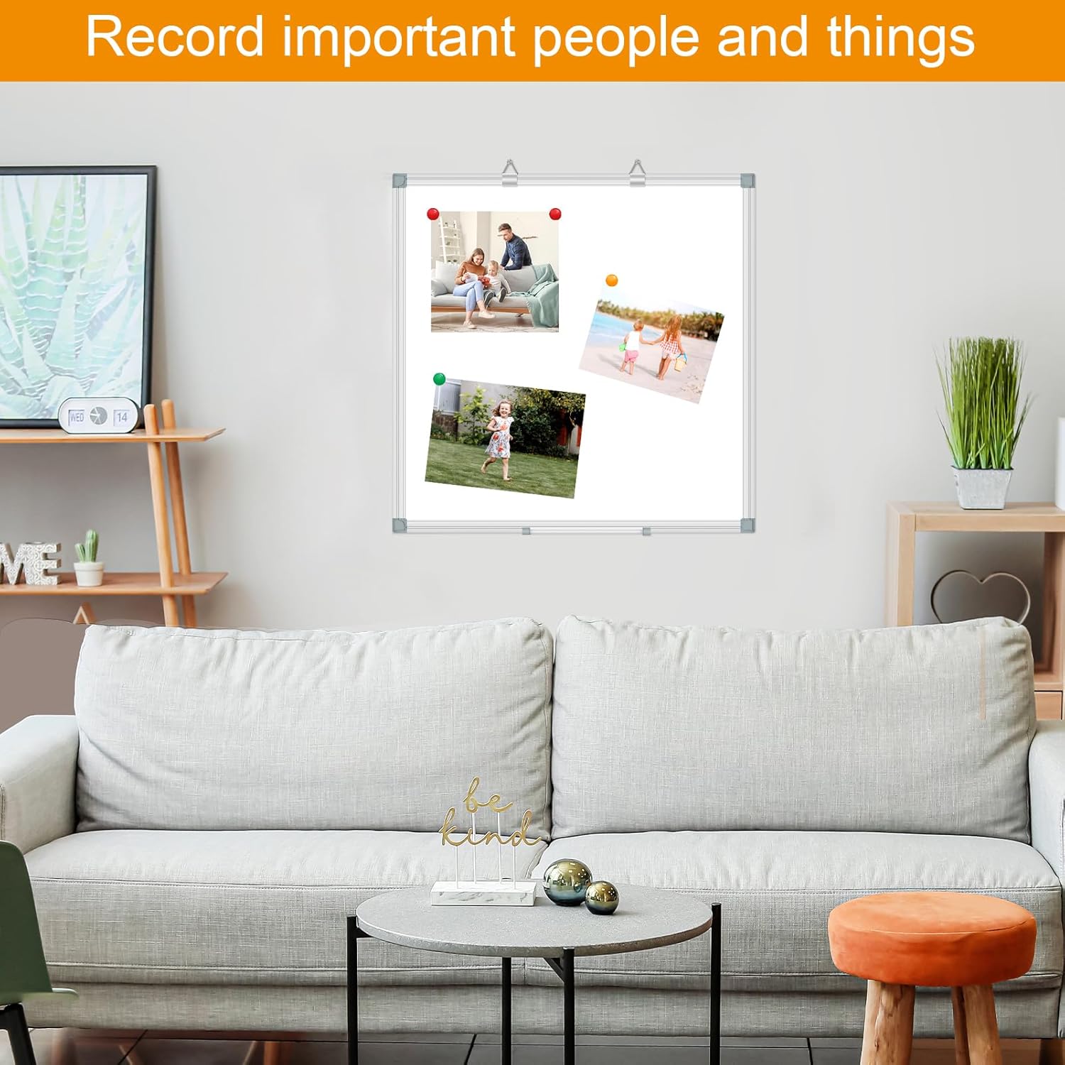 48"x48"/4' x 4' (2 Pack) Dry Erase Board for Wall Magnetic Presentation Whiteboard