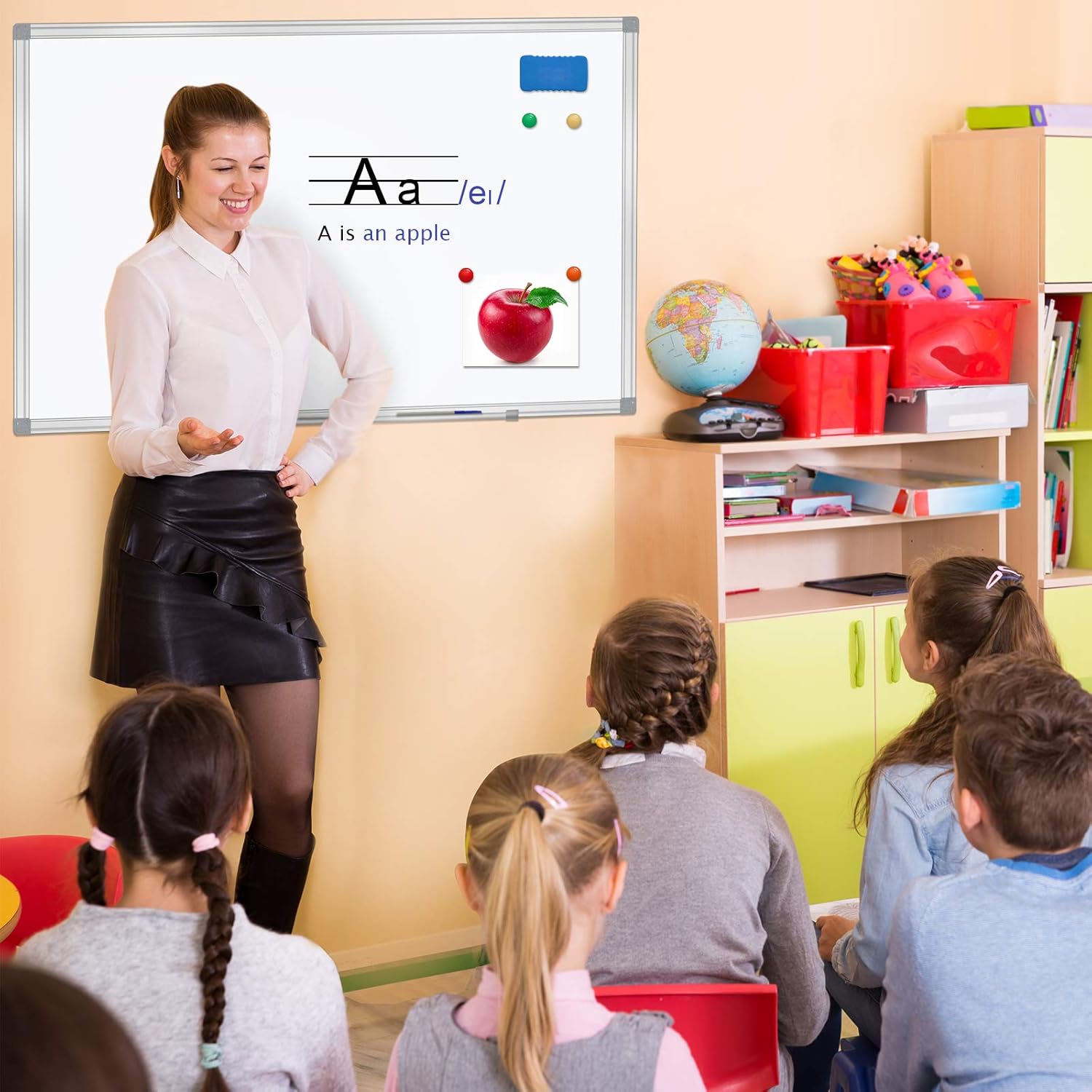 36" x 24" White Board Dry Erase Board for Wall Whiteboard Magnetic Present Wation Board