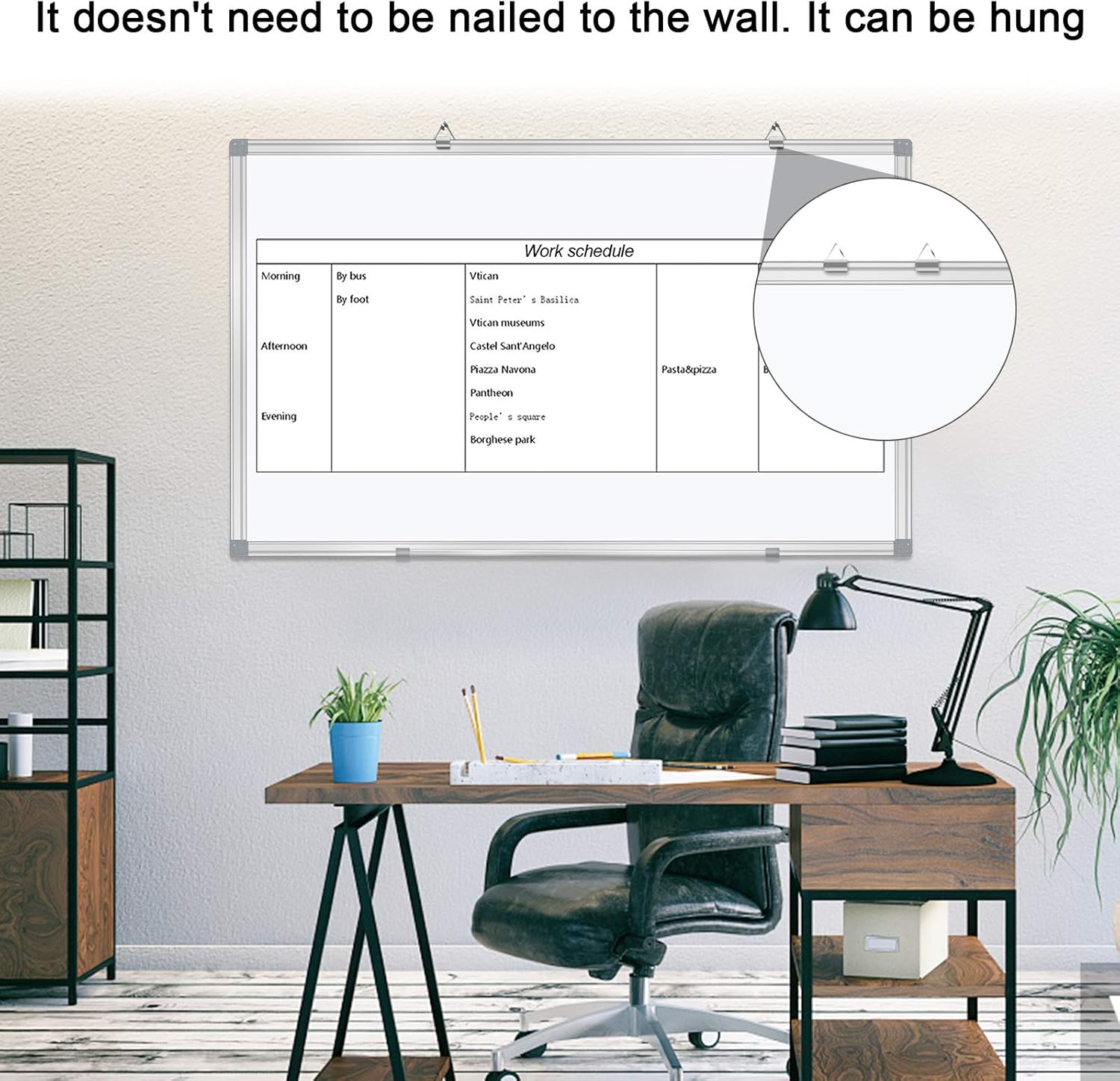 36" x 24" White Board Dry Erase Board for Wall Whiteboard Magnetic Present Wation Board