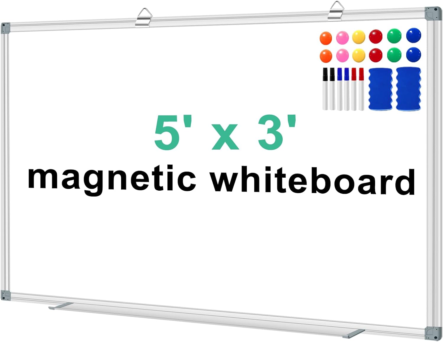 60"x36" /5' x 3' White Board Dry Erase Boards for Wall Magnetic Whiteboard